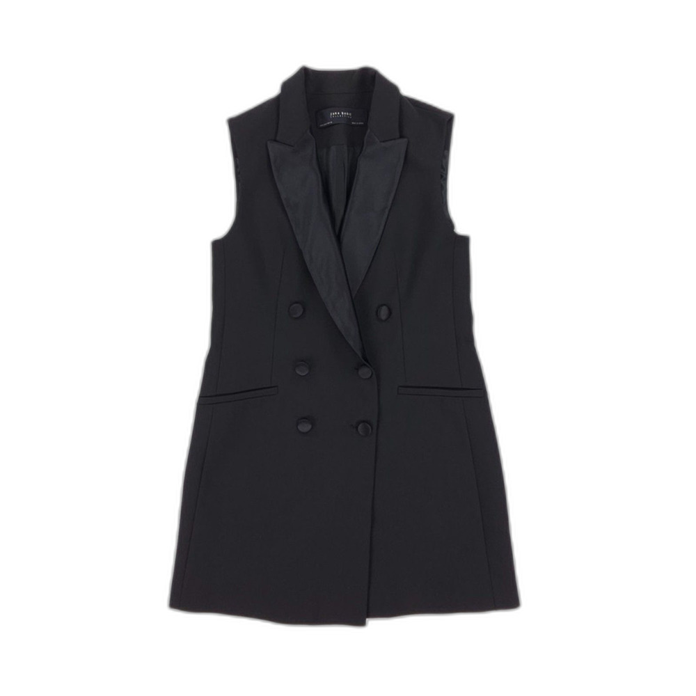 NEW Zara Tuxedo Blazer Dress Waistcoat Clean Girl Quiet Luxury Preppy Old Money